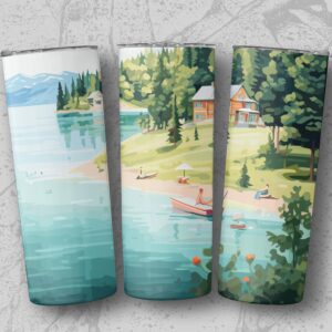 Serene Lakeside Cabin with Boating and Fishing Tumblers