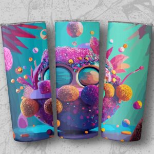 Fantasy Landscape Galaxy Themed Engraved Tumblers