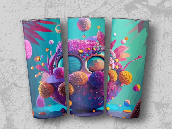 Fantasy Landscape Galaxy Themed Engraved Tumblers